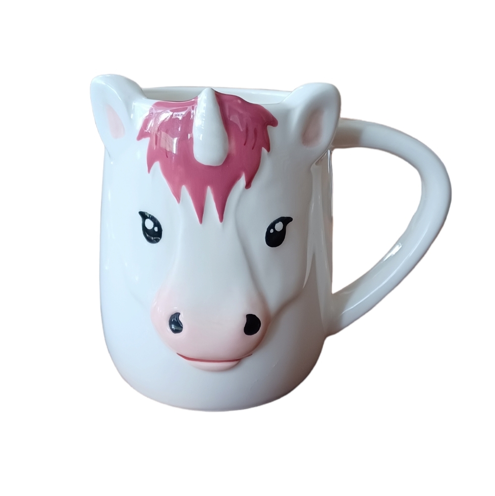 Unicorn Coffee Tea Mug Cup White 16 oz 4.75" Mythical Animal Home Office Kids